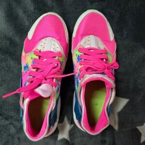 Nike Kids Hot Pink Multicolor Lace-Up Sneakers